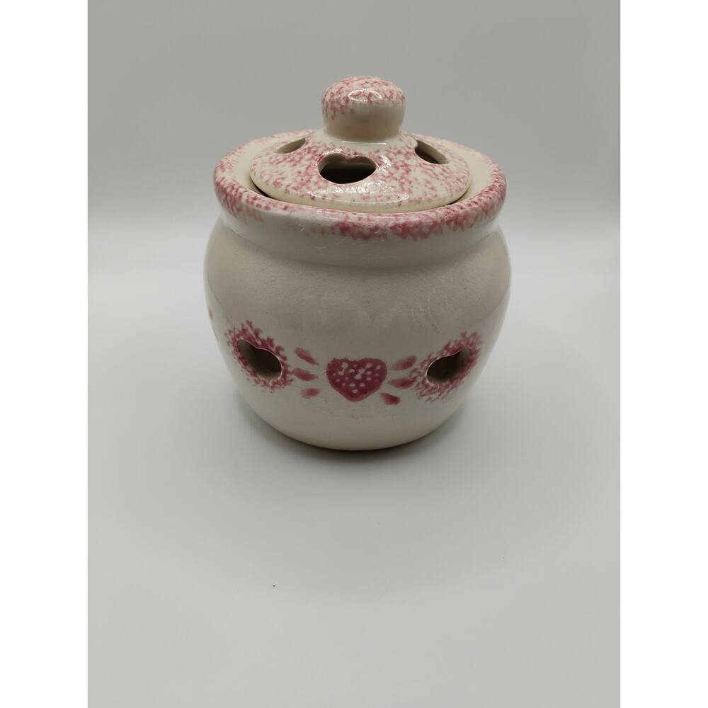 Adorable Pink Hearts Potpourri Pot